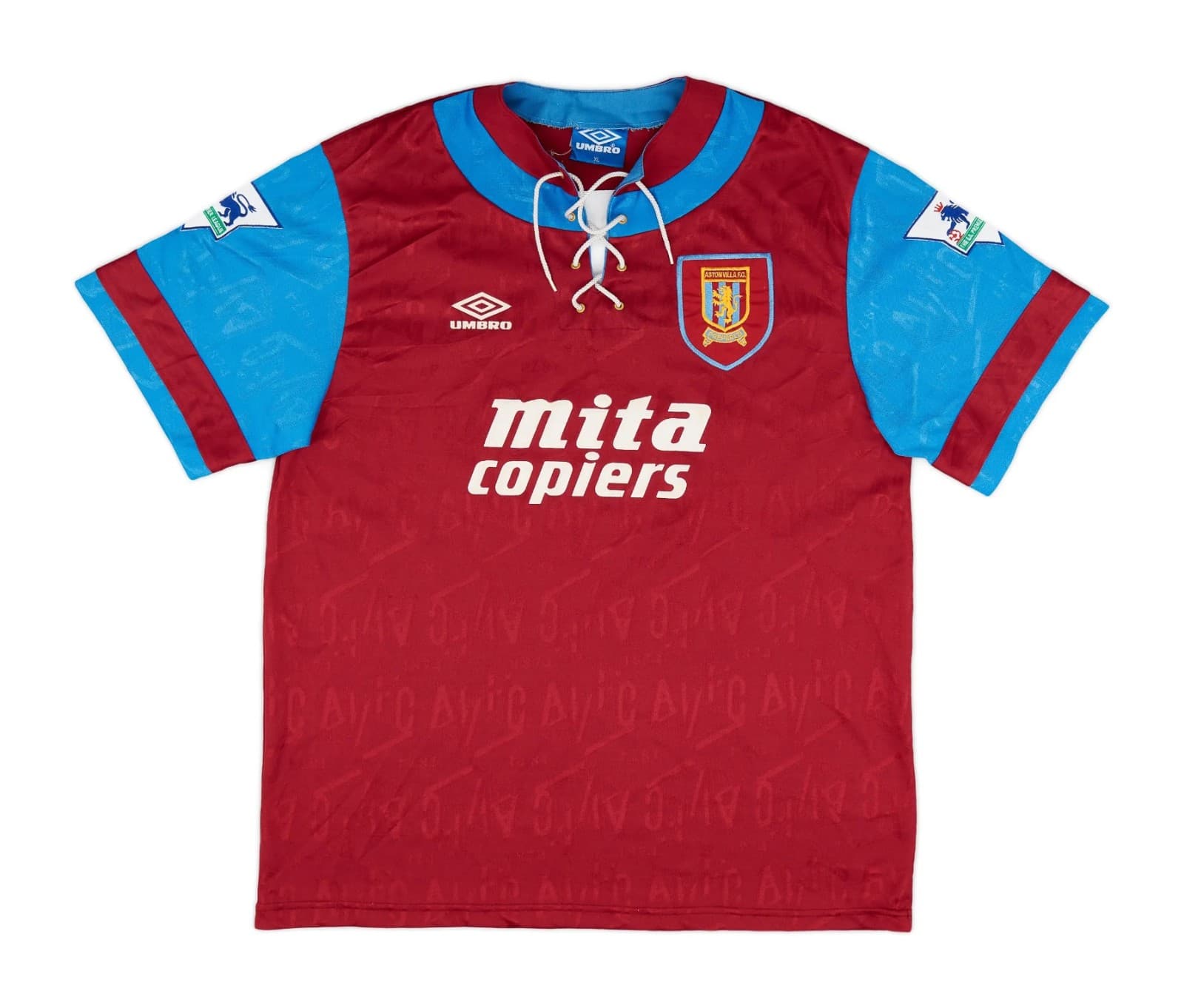 Aston Villa 1992-1993 home kit