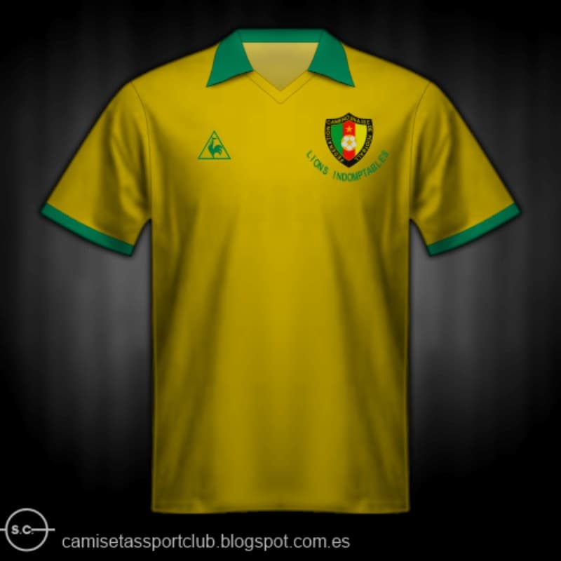 Cameroon 1982 away kit