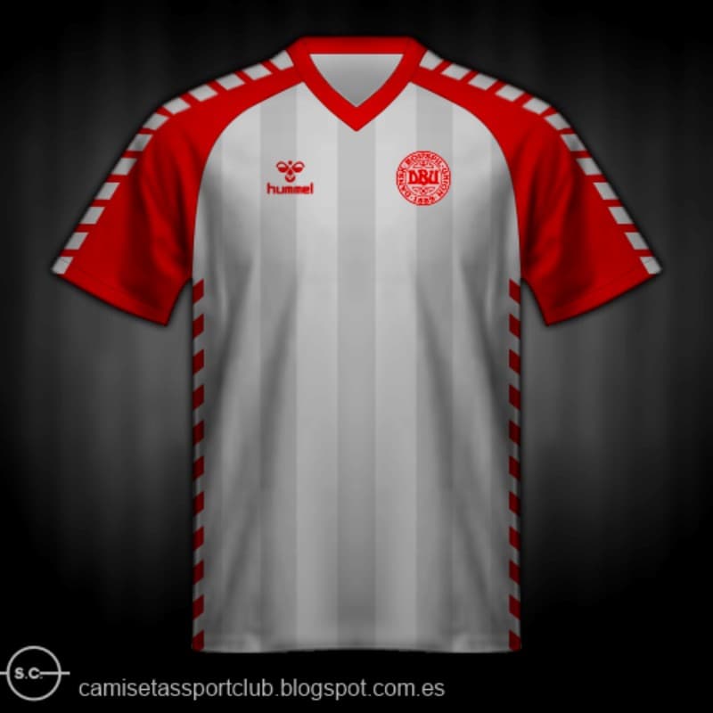Denmark 1984 away kit