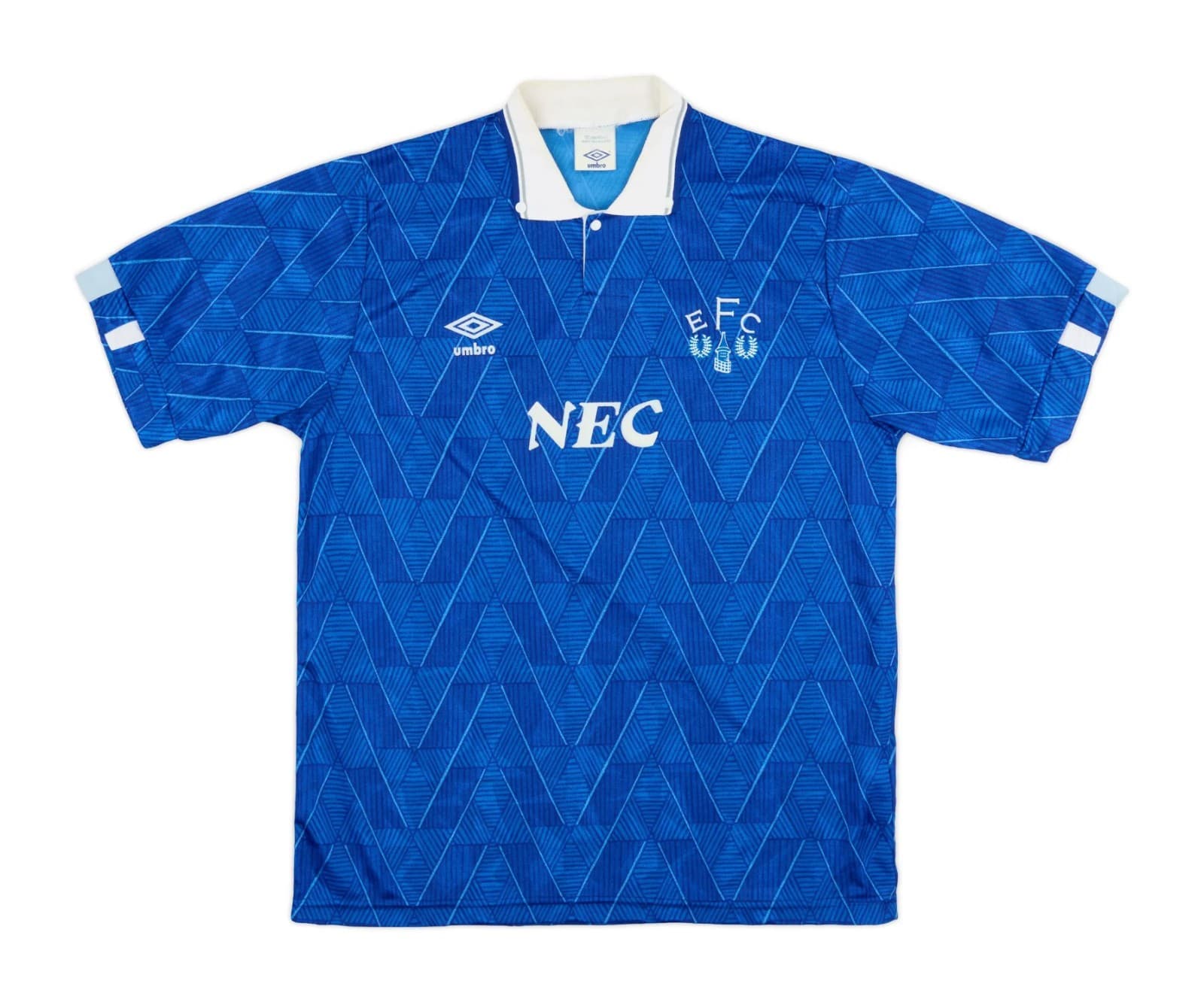 Everton FC 1990-1992 home kit