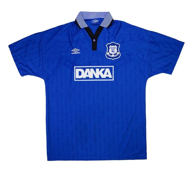 Everton FC 1995-1997 home kit