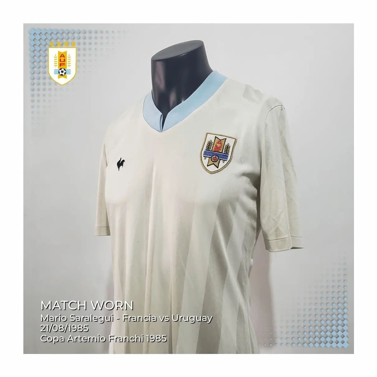 Uruguay 1985 away kit