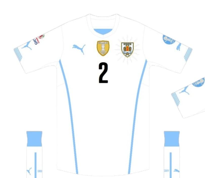 Uruguay 2015 away kit