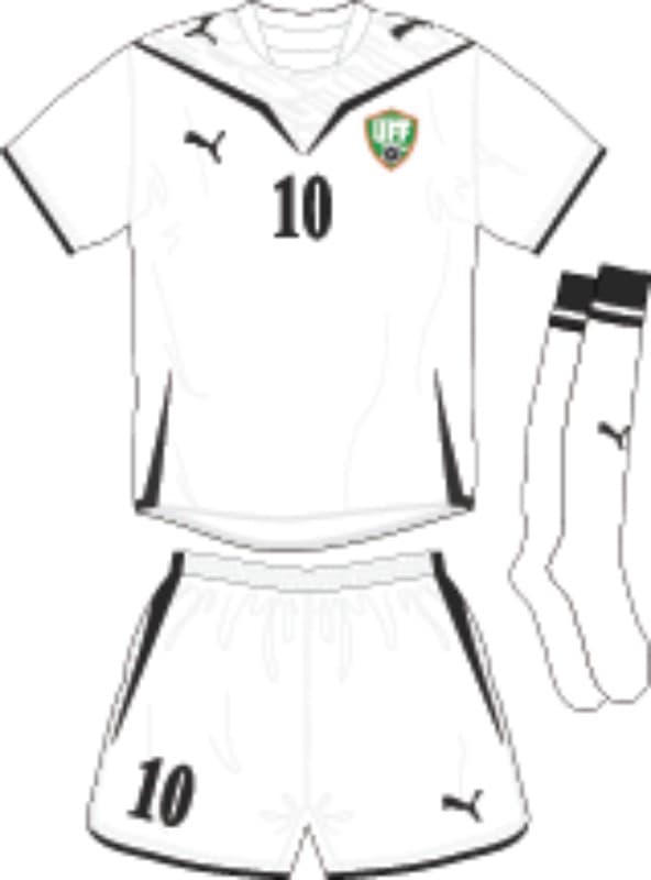 Uzbekistan 2010 away kit