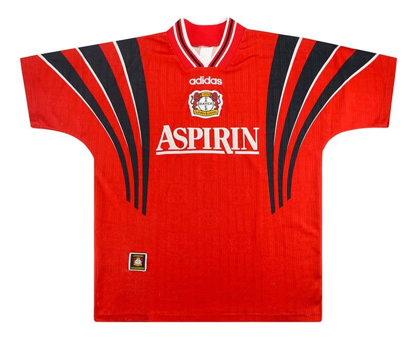 Bayer Leverkusen 1997-1998 home kit — front