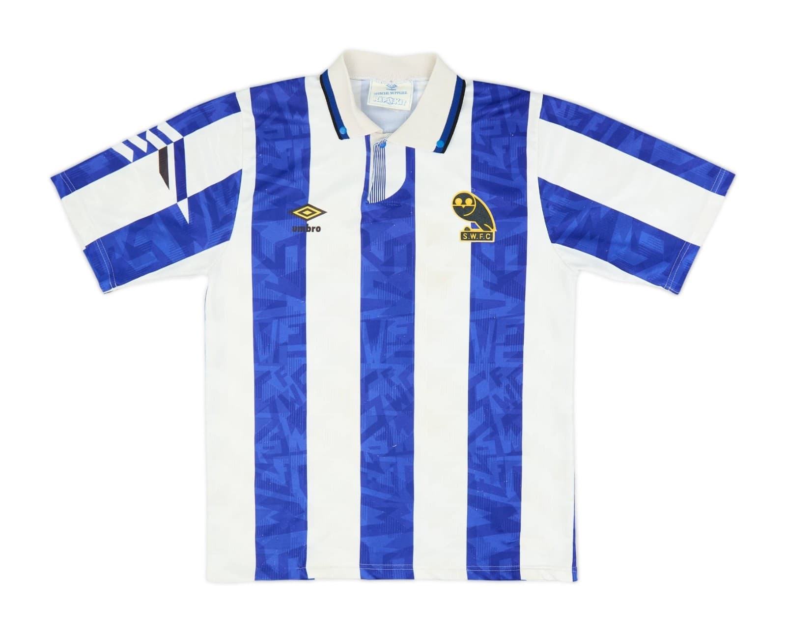 Sheffield Wednesday 1992-1993 home kit — front