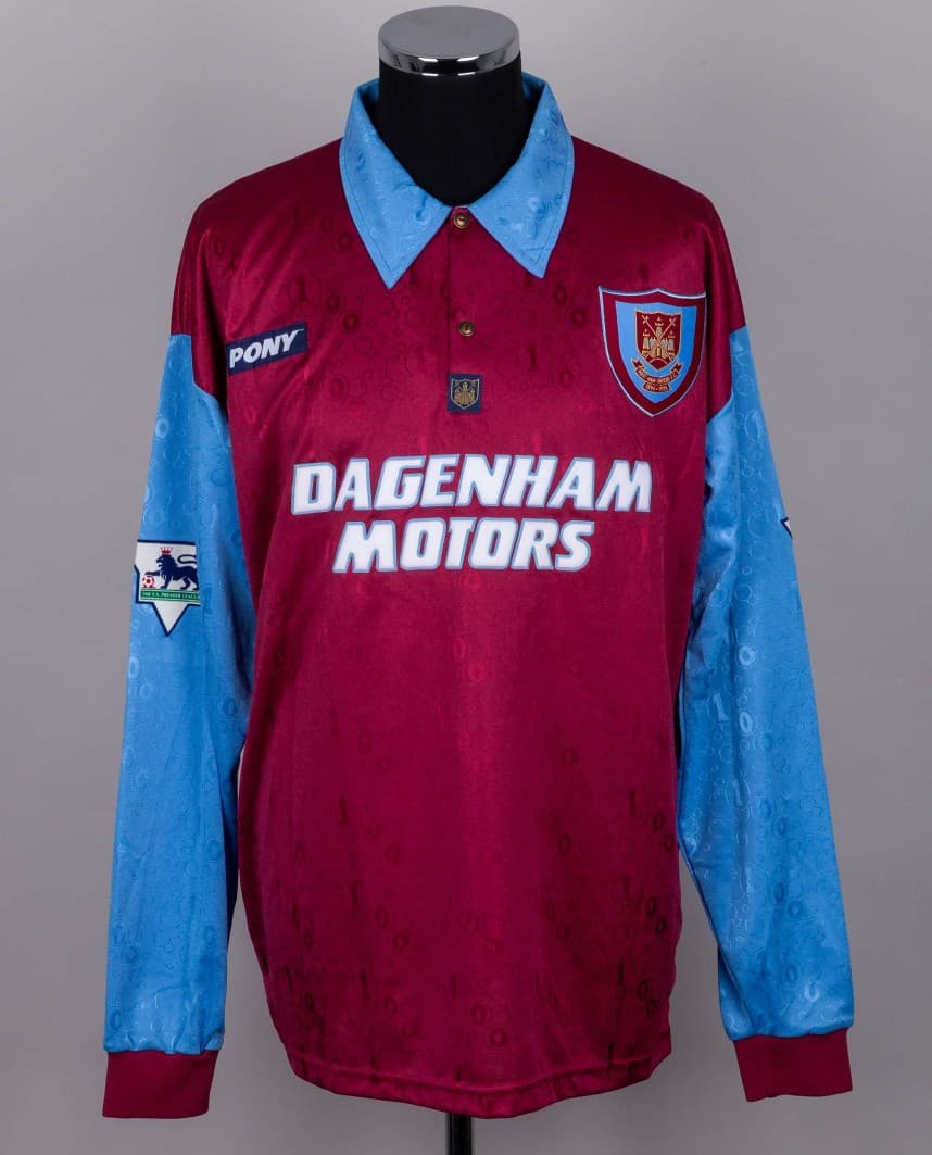West Ham United 1995-1997 home kit — front